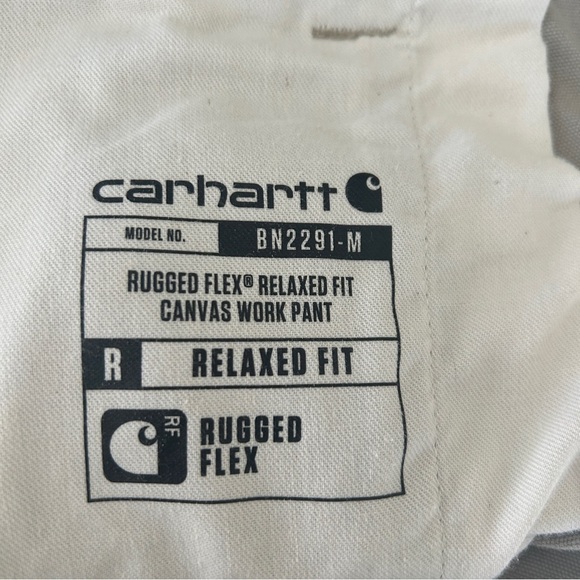 Carhartt Cargo Pants Tan Rugged Flex Relaxed Fit Canvas Workpant BN2291 W38 L30 - Picture 12 of 15